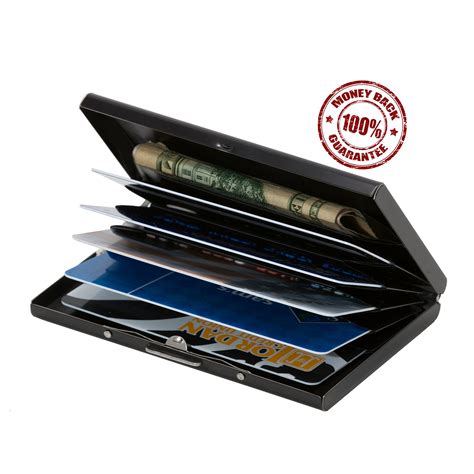 silver metallic wallet|best metal thin wallet.